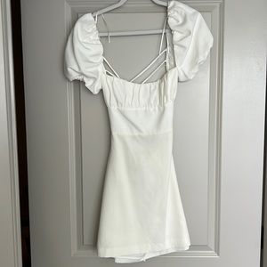 White zara mini dress